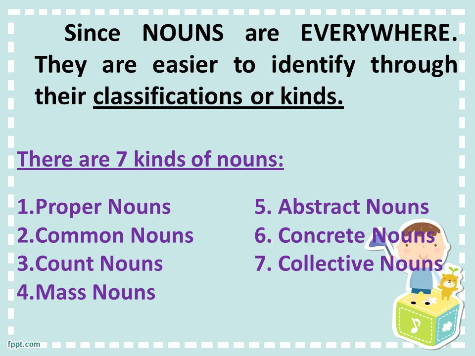 Kinds of nouns powerpoint